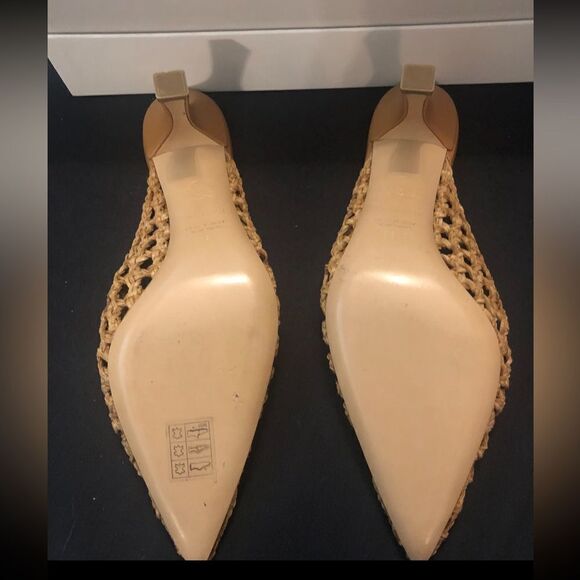 Casadei Versilia
woven faux leather upper pointed toe mules heels - Picture 4 of 9